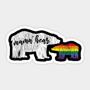 Mama Bear Love Proud Mom Family Matching Gay Lgbtq Sticker